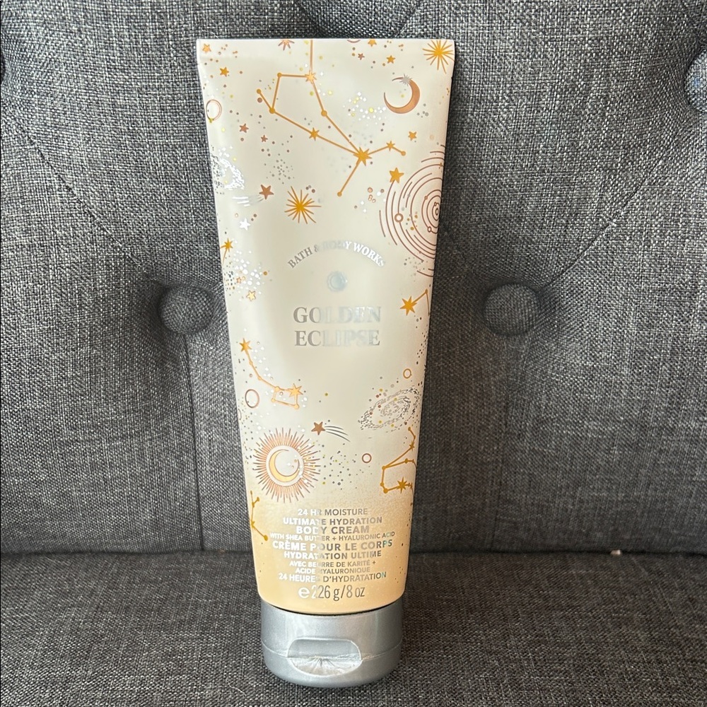 Bath & Body Works Golden Eclipse Cream with Gold Accents / used once